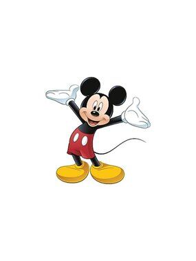 Mickey Mouse Wall Decals Kids Room Decor Reusable Vinyl Stickers